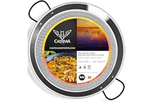 Vaello Campos La Valenciana 70cm Polished Steel Paella Pan