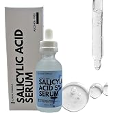 5% Salicylic Acid Serum Solution 2 fl oz, Two Ingredient Formula Unscented | Minimal formulation, no added fragrance, glass bottle dropper, facial spot use, targeted application, single-active formula