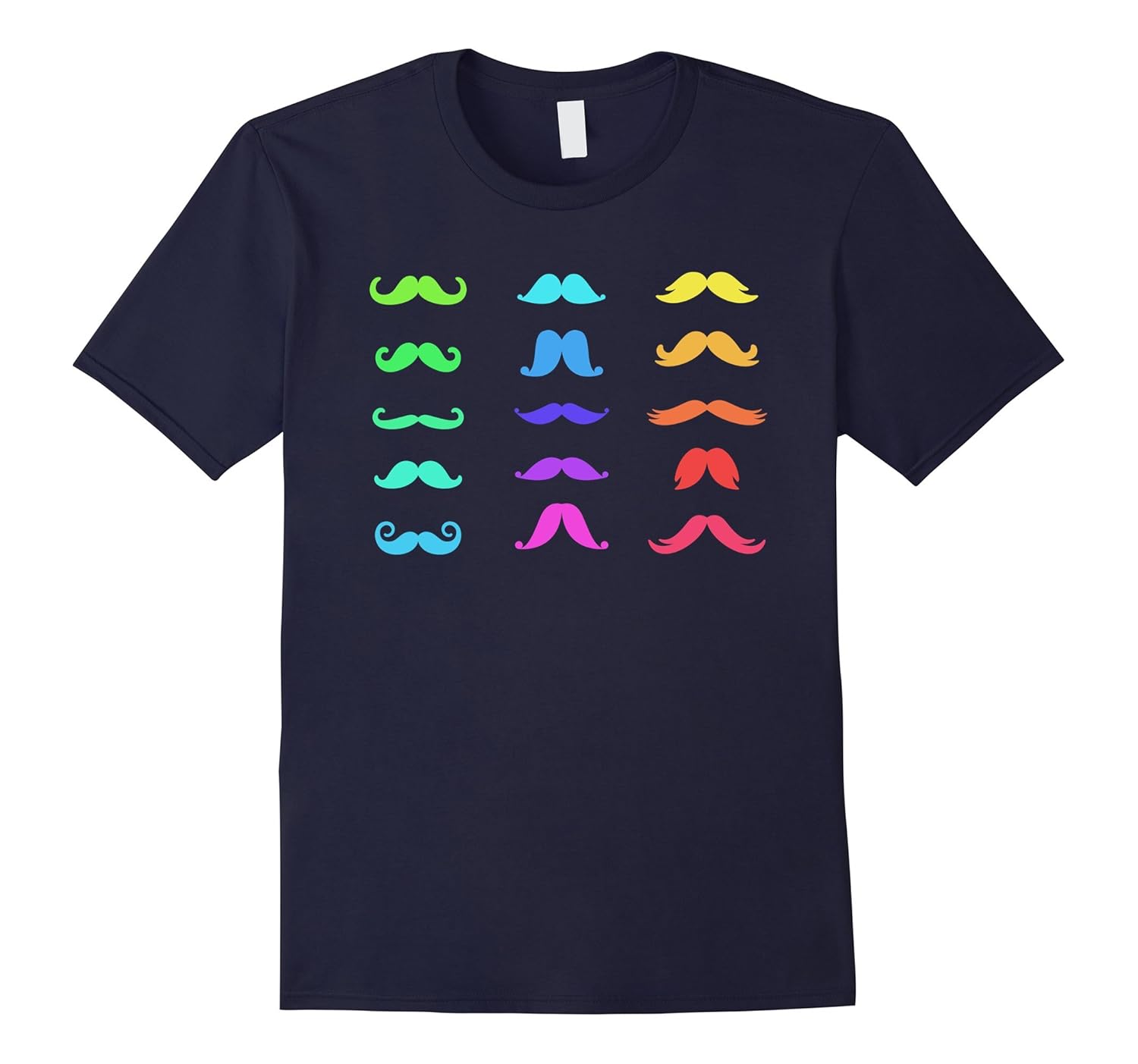 Colorful Mustache shirts for Girls Women Moustache T-shirt-Rose