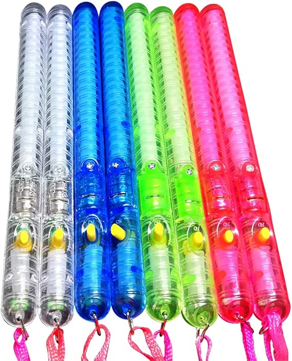 通販のトココ 光る 棒 7パターン ペンライト コンサート ライブ フェス Ledスティックライト 8本セット Pa085 おもちゃ おもちゃ Amazon