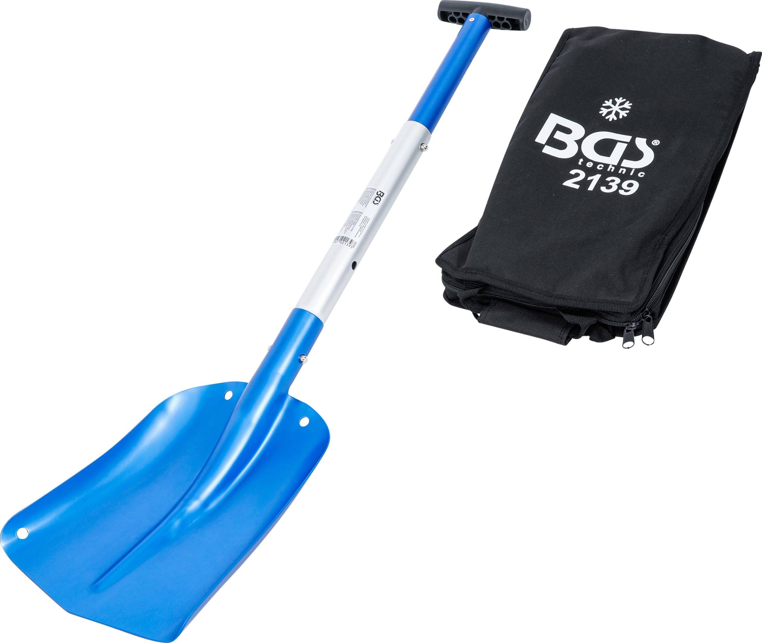 BGS 2139 | Aluminum Snow Shovel | with collapsible Quick Release Shovel Handle