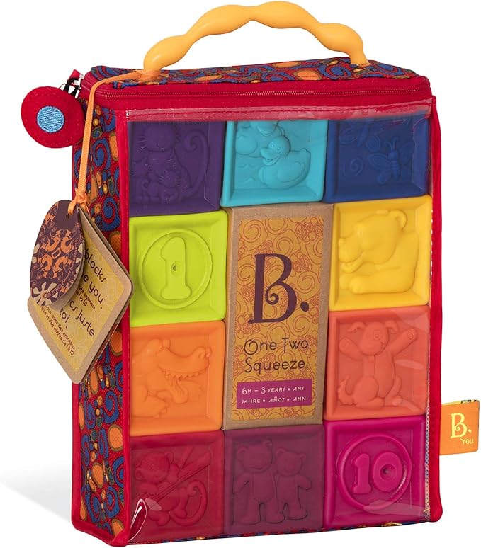B. Toys One Two Squeeze Baby Blocks Building Blocks for Toddlers