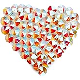 14mm 100pcs AB Octagon Beads Crystal Prisms Suncatcher, Ideal for Jewelry Making, Chandelier Crystals DIY Parts, Chandelier Replacements,Arts Crafts Sun Catcher Crystals