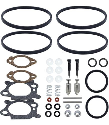Carkio 498260 Kit de révision de carburateur avec Filtre à air Compatible with Briggs & Stratton 3,5 HP 4 HP Max Series Engine Compatible withr 493762 490937