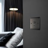 BG Electrical Nexus Metal Single 2 Way Light Switch Black Nickel 20A NBN12 view 7