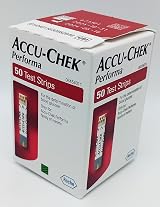 Accu-Chek Performa Test Strips Box of 50 for Glucose Monitoring view 1