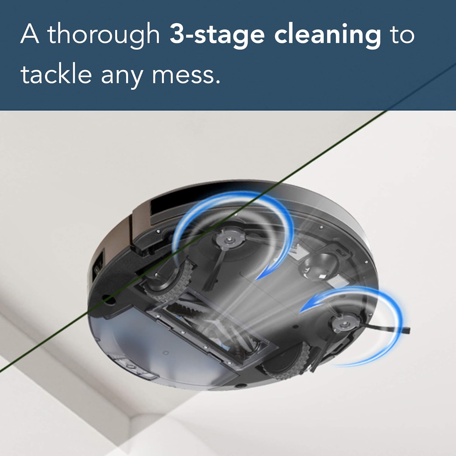 Ecovacs DEEBOT N79S Robotic Vacuum Cleaner with Max Power Suction, Upto 110 Min Runtime, Hard Floors and Carpets, Works with Alexa, App Controls, Self-Charging, Quiet -