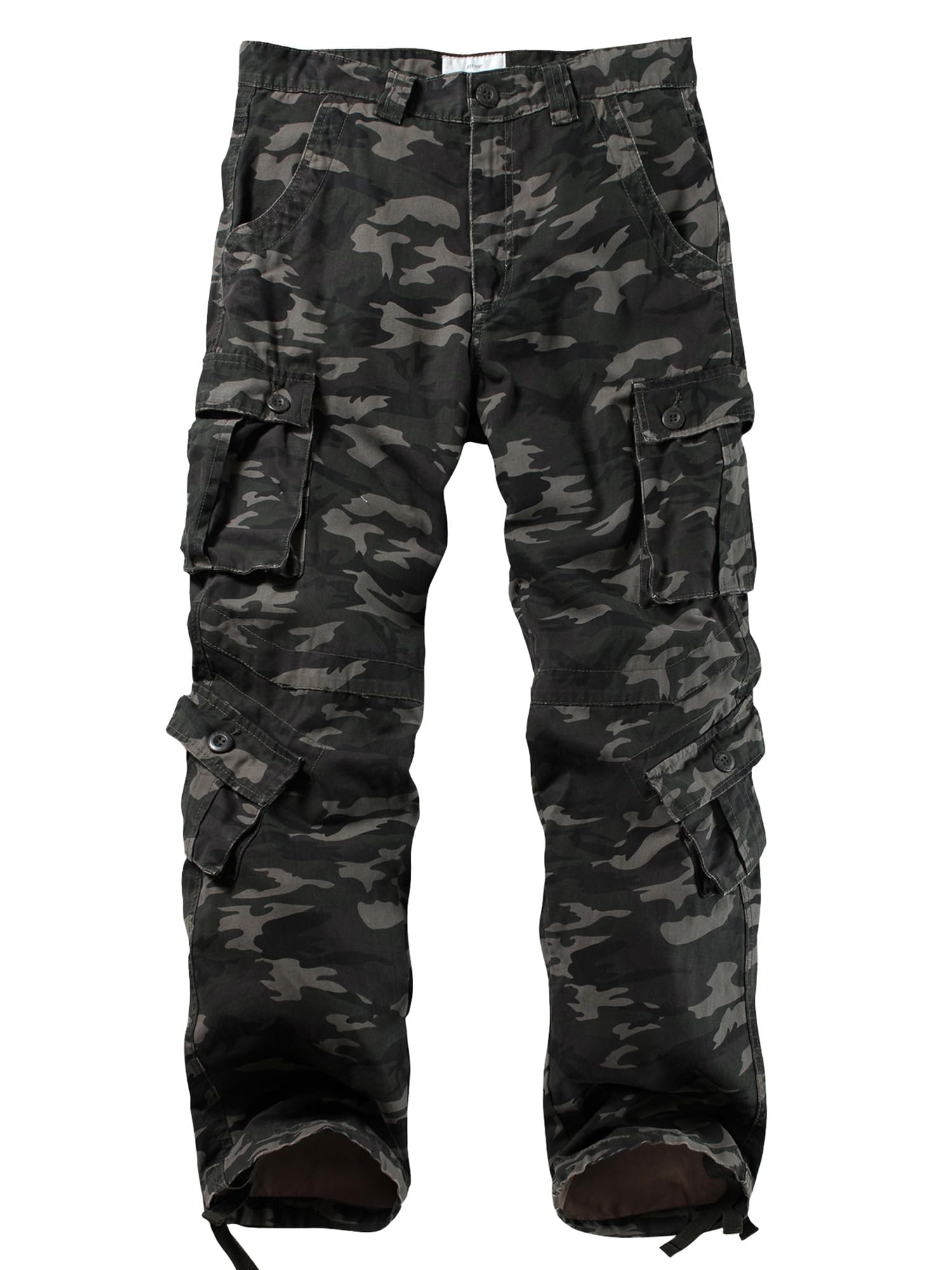 AKHIKING Men's Camo BDU Cargo Tactical Ripstop Casual Lightweight Baggy Combat 100% Cotton Pants with 8 Pockets(No Belt) 29 Image AKHIKING Men's Camo BDU Cargo Tactical Ripstop Casual Lightweight Baggy Combat 100% Cotton Pants with 8 Pockets(No Belt) 29 Image