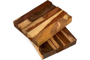 Legacy Woodturning, Cocobolo Wood Pen Blank, Multi-Toned, 3/4" x 3/4" x 5", Pack of 10