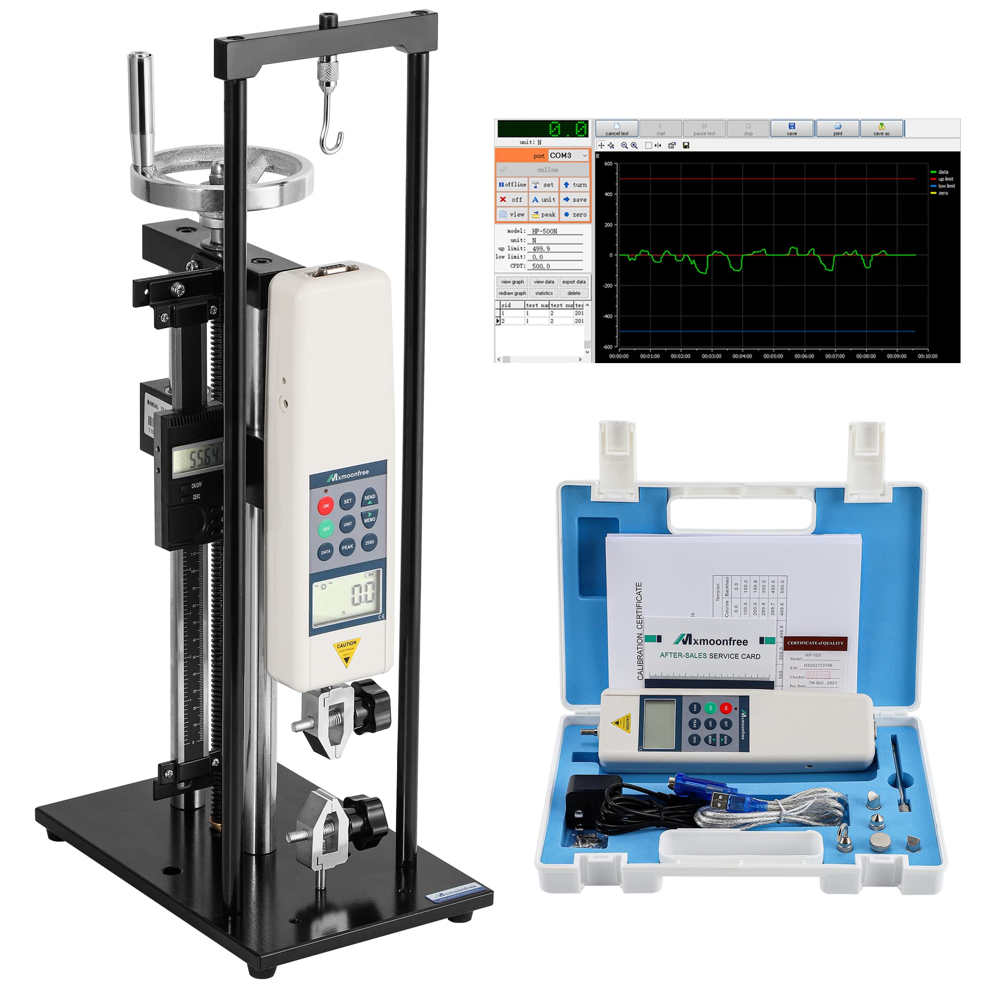 Mua Digital Force Gauge 500N Push Pull Gauge with Force Gauge Stand ...