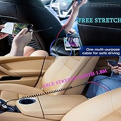 Laugwey Multifunction USB Charging Cable Set,3 Pack