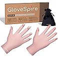 GloveSpire Small Hands UV Gloves for Nails,Thickened UPF50+ UV Protection Gloves, Fingerless Design for Women Gel Manicures Anti UVA UVB Light(Extra Small/Blush Pink)