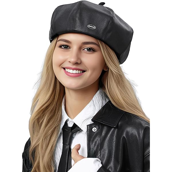 Béret Femme élégant Happy Cherry – Octogonal, Classique – Taille Unique 55-59 Cm Avec Cordon De Serrage – Pour Automne, Hiver, Sorties