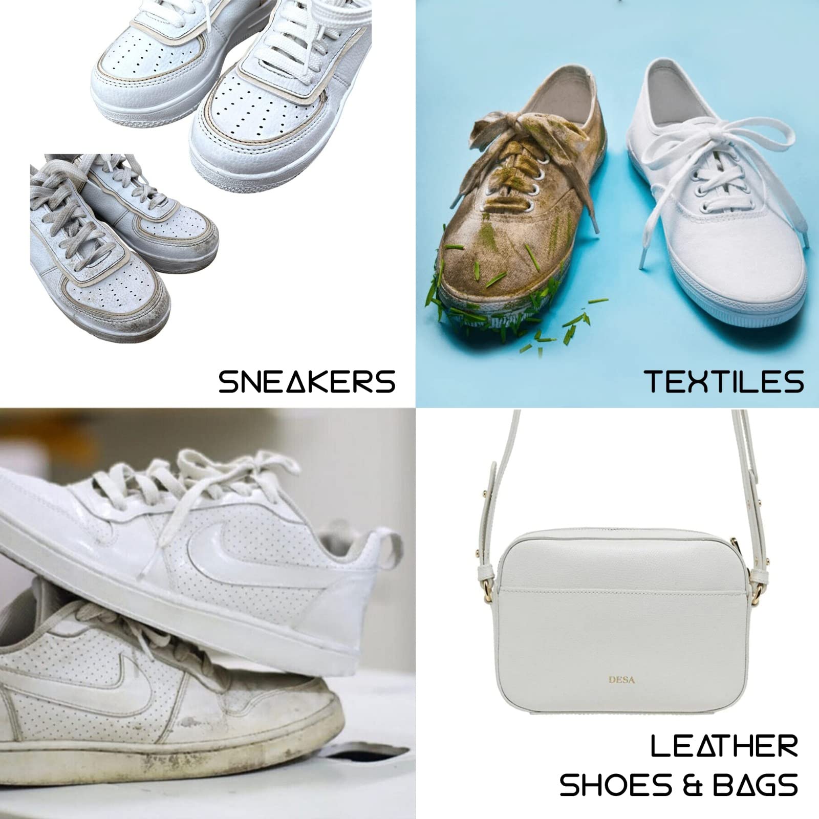 Max White Shoe Polish 'Sneaker Whitener for Shoes ' Canvas Leather and Textiles 'Scuff Cover