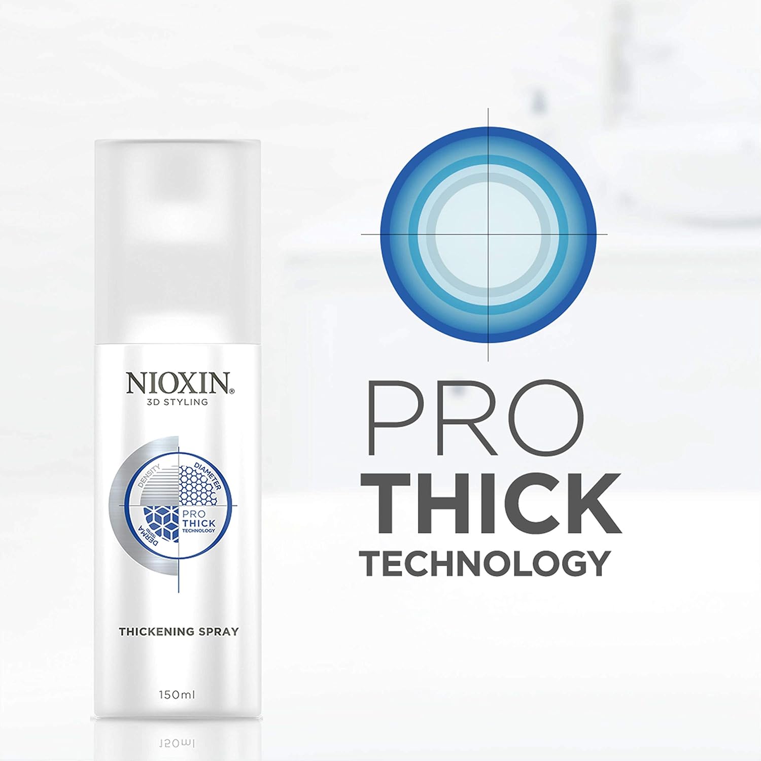 Nioxin 3D Styling Hair Thickening Spray with Peppermint Oil, 5.1 Oz: Premium Beauty