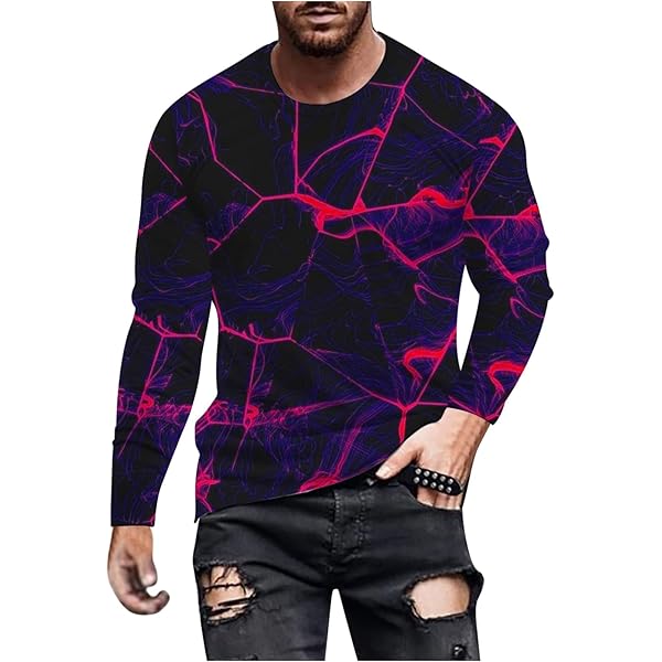 Muscularfit Mens Shirt Big And Tall Short Sleeve Flame Print