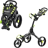 XDriveMax Golf Push Cart, Foldable Golf Trolley for Golf Clubs, Lightweight Walking Pull Caddy Cart