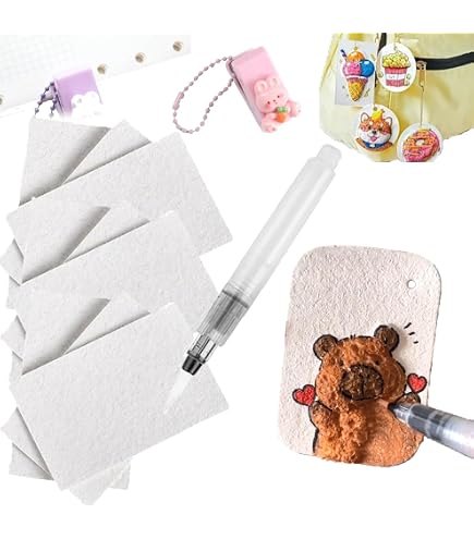Kit De Peinture Texturée En Mousse 3d Magique Kit De Peinture Texturée Magic Foam - Comprenant 28 Feuilles De Papier Texturé En Mousse, 12 Feutres Magic Paint