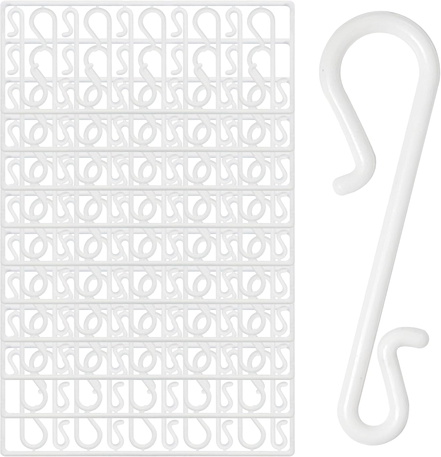 Ornament Hooks - DIMUGE 100PCS Plastic Christmas Ornament Hooks Mini Hangers for Xmas Tree, Home Decoration, and Christmas Wreath.(White)