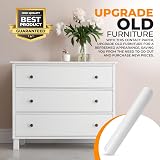 vgoltd Gloss Self Adhesive Vinyl Wrap Furniture Stickers 30x100cm White view 7