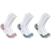Carhartt Women's Midweight Cotton Blend Crew Sock 3 Pack