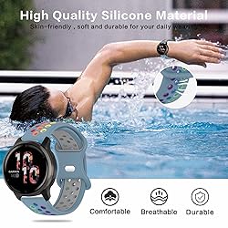 Geageaus 22mm Rainbow Band Compatible With Garmin