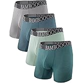 BAMBOO COOL Men's 360° Breathable Mesh Underwear Moisture-Wicking Boxer Briefs Cooling Performance,Multipack