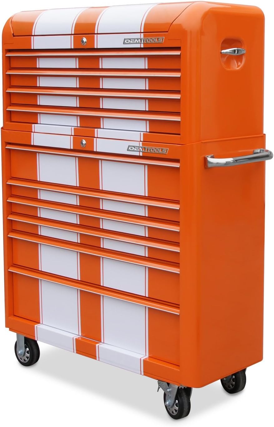10 drawer tool box on Oemtools 24620 Orange And White 41 10 Drawer Contour Chest And Cabinet Combo Amazon Ca Tools Home Improvement