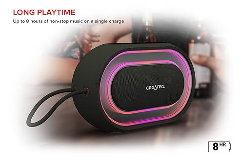 Creative Halo Portable Bluetooth Speaker with Programmable