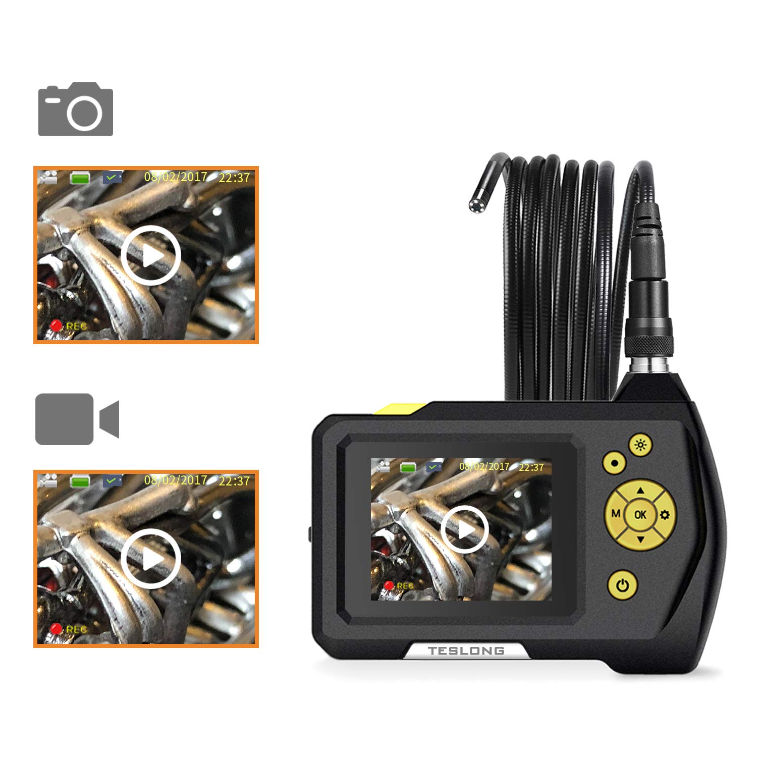 Inspection & Analysis Upgrade Semi Rigid Borescope Inspection Camera