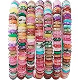 Natural Dark Mix Colored Stone Disk Spacer Beads 6x2mm 38cm/str Flat Rondelle Loose Semi Gemstone Caps for Making Bracelets Necklace