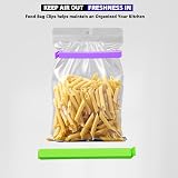 OUTTELL 18 Pcs Food Bag Clips, Reusable Plastic Seal Clips, 4 Colors view 5