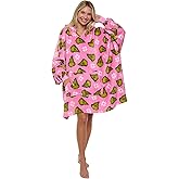 Grinch Stole Christmas Womens Oversized Plush Hoodie Wearable Blanket Dr Seuss
