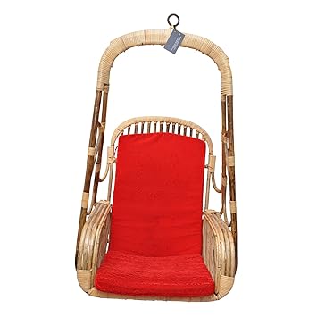 White And White Swing Chair / Zula / Hammock With Free Cushion And Chain,White And White