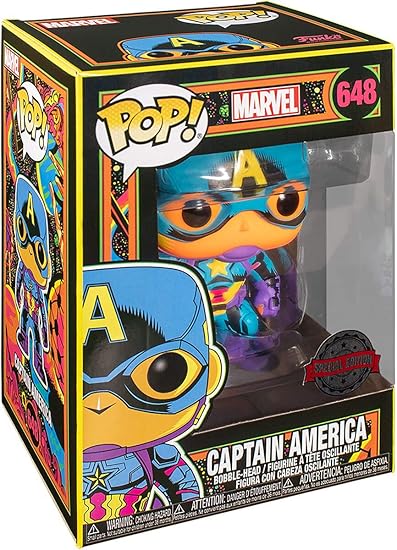 black light captain america pop