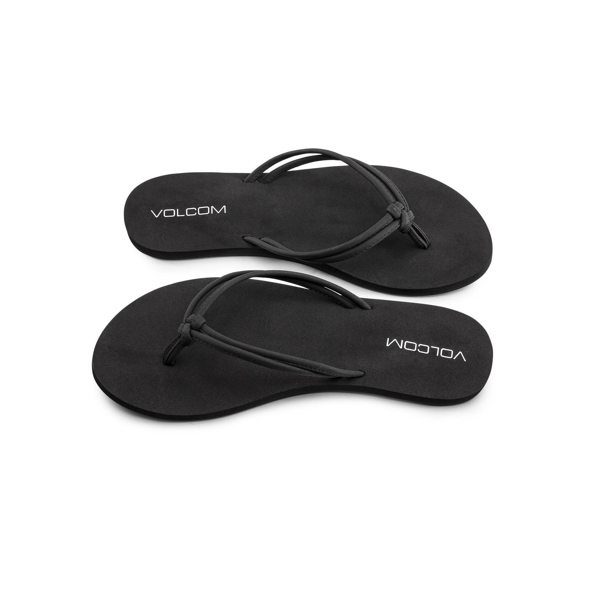 Photo 1 of ***(HEAVILY USED/ MINOR DAMAGE)***Volcom Women's Forever and Ever Flip Flop Sandal, Black Out-New, 8