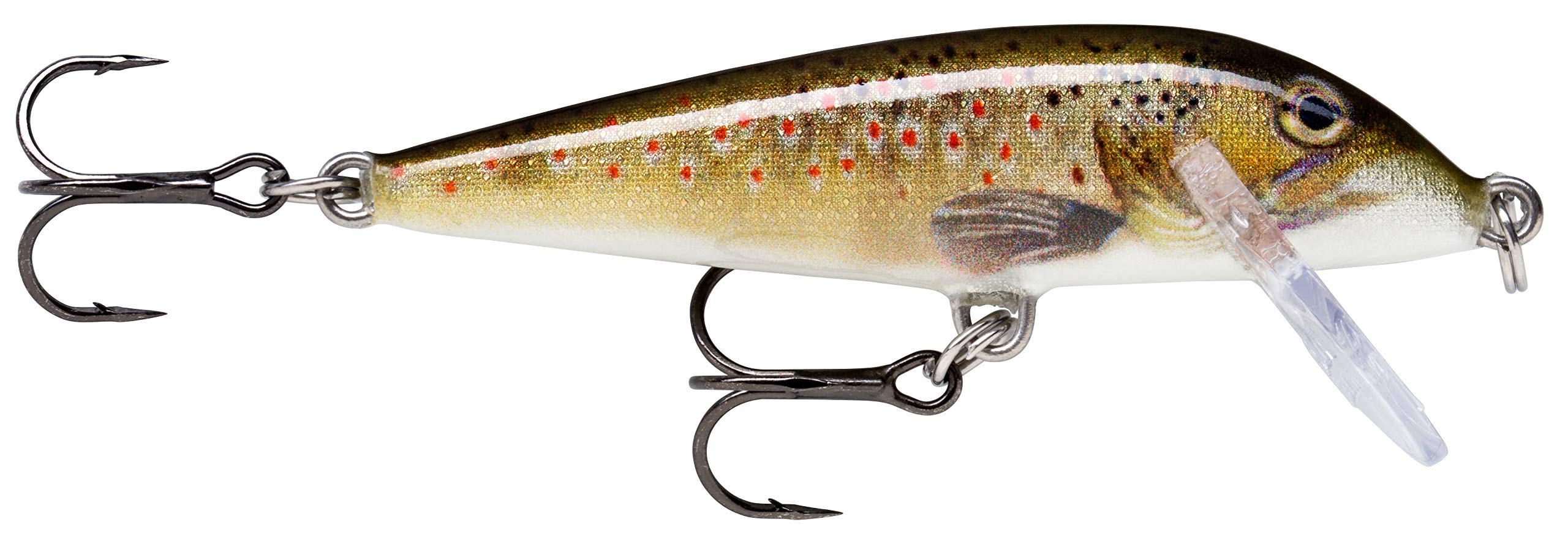 Rapala CountDown Lure with Two No. 5 Hooks, 2.1-3 m Swimming Depth, 9 cm Size, Live Brown Trout