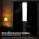 Deconovo Blackout Curtains Thermal Insulated 46x54 Inch Grey 2 Panels view 4