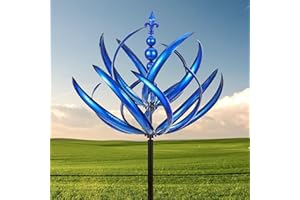 Wind Spinners Outdoor Large Metal Wind Sculptures Spinners Yard Garden Kinetic Wind Sculptures Magical Windmill Solar Wind Sp