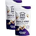 Just The Fun Part | Bite-Size Crispy Mini Waffle Cones | Filled With Premium Belgian Chocolate | Great For Snacks, Desserts, Grab & Go | Kosher | 4.23 Ounce (Pack of 2, White Chocolate)
