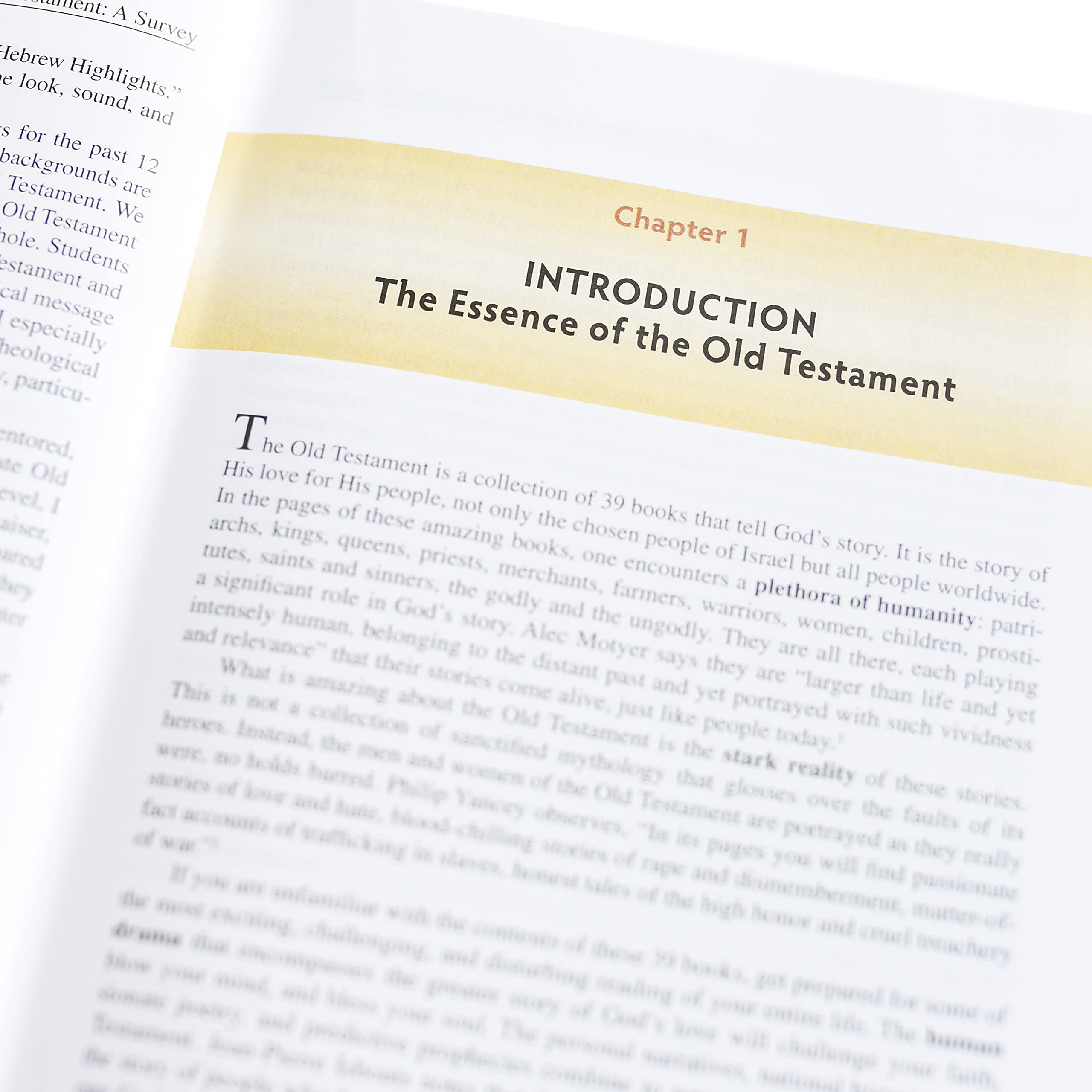 The Essence of the Old Testament: A Survey