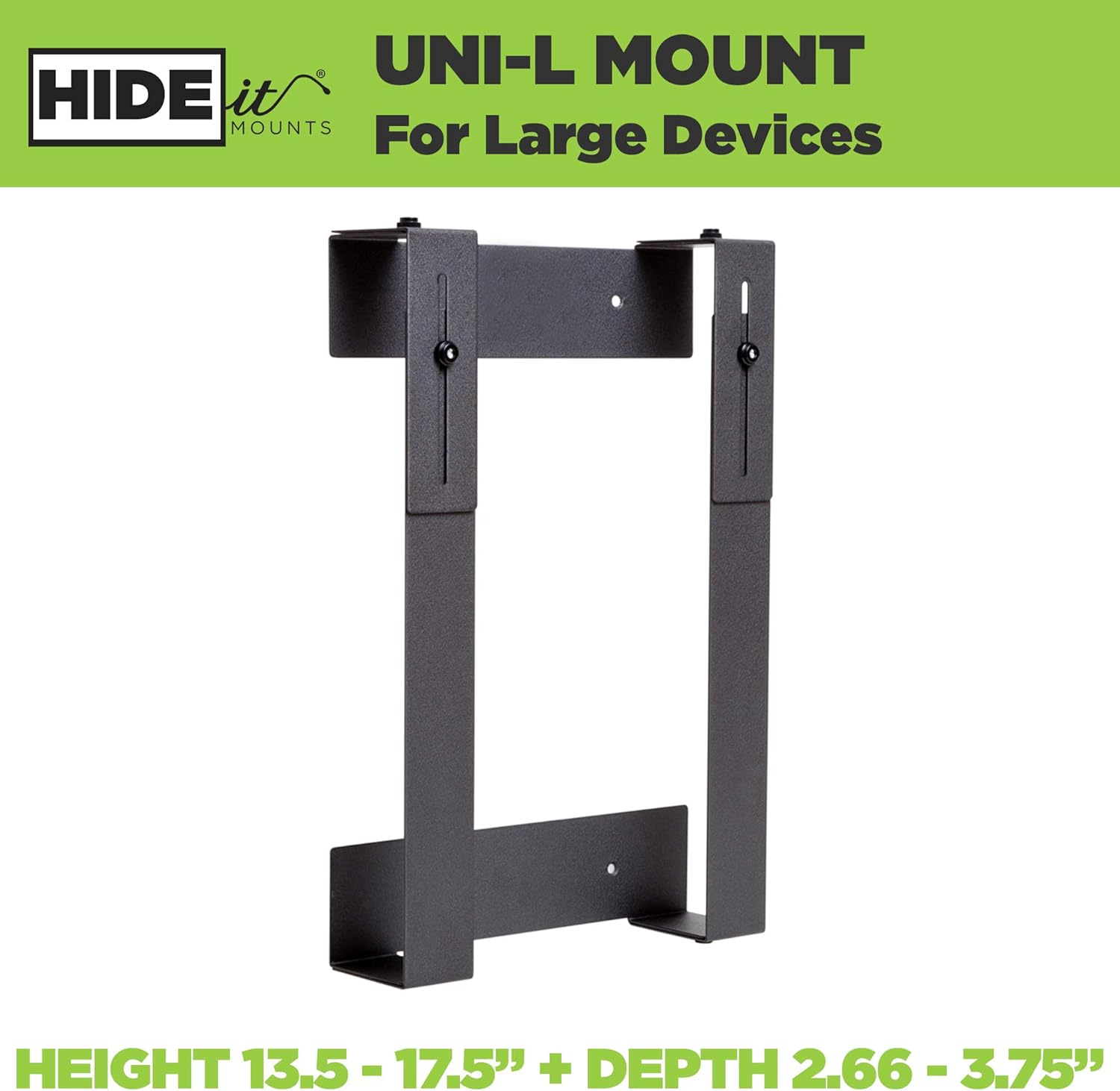 HIDEit UniS Mount Adjustable Small Device Wall Mount for AV