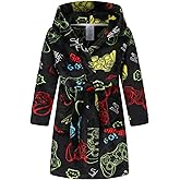 Fraprasty Boys Fleece Robe Hooded Toddler Soft Bathrobe Pajamas Sleepwear for Kids Girls 2-16 Years