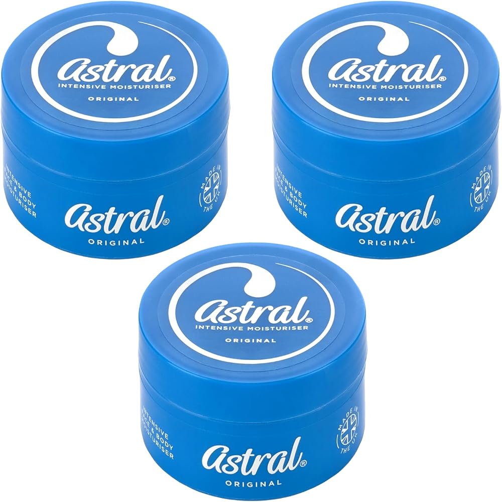 Astral Cream 50ml Intensive Moisturising Skincare Triple Pack
