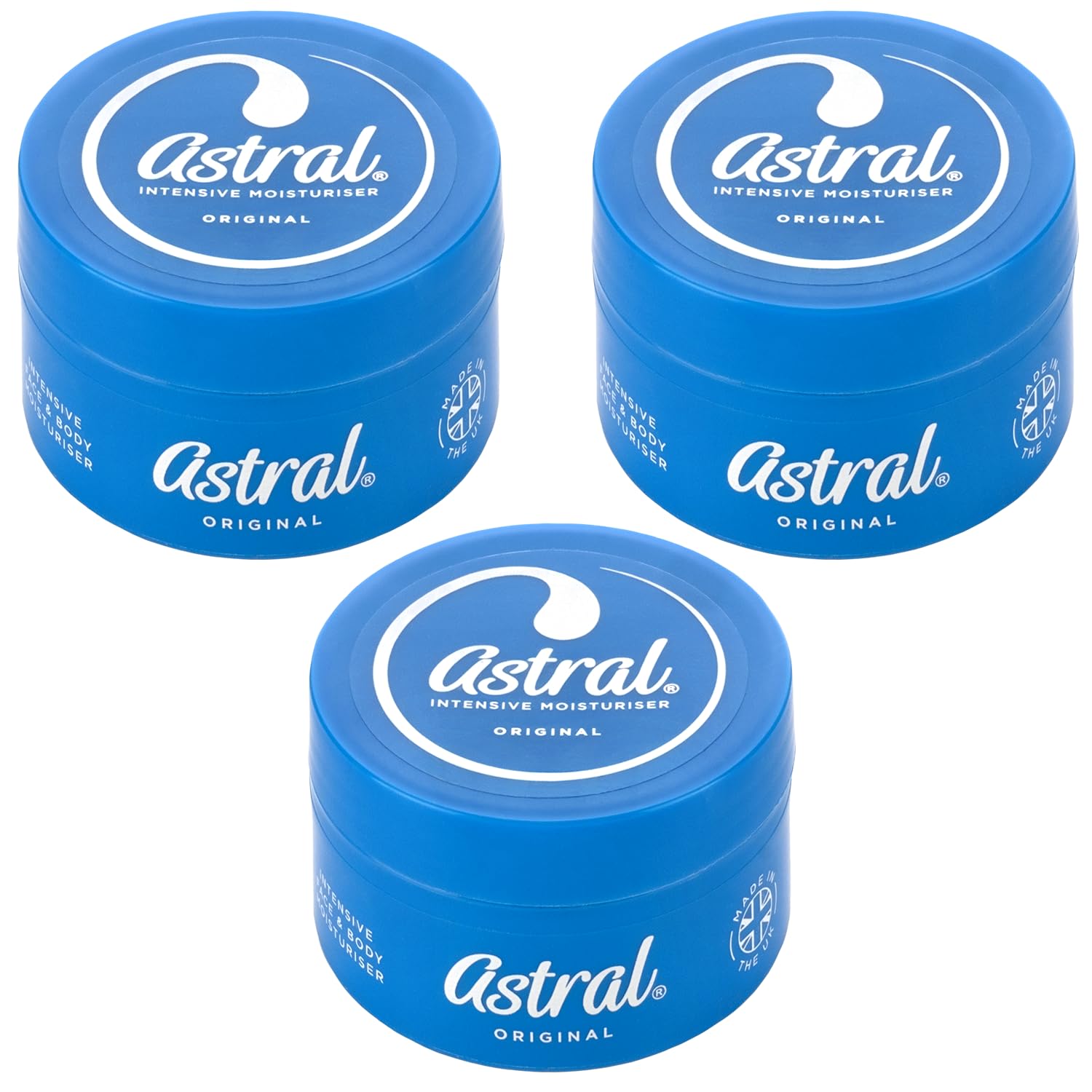 Astral Three Packs of Astral Cream x 50ml