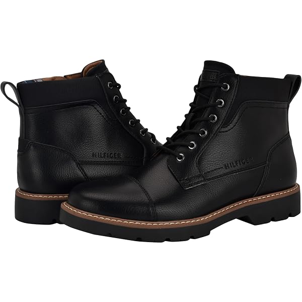 Tommy Hilfiger Black Chukka Boot with Brown Sole Trim Size 9 Tommy Hilfiger | Shoes | Tommy Hilfiger Mens Black Chukka  main image 3