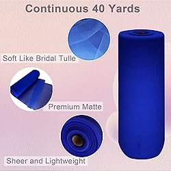 Royal Blue Tulle Fabric Roll Spool Bolt