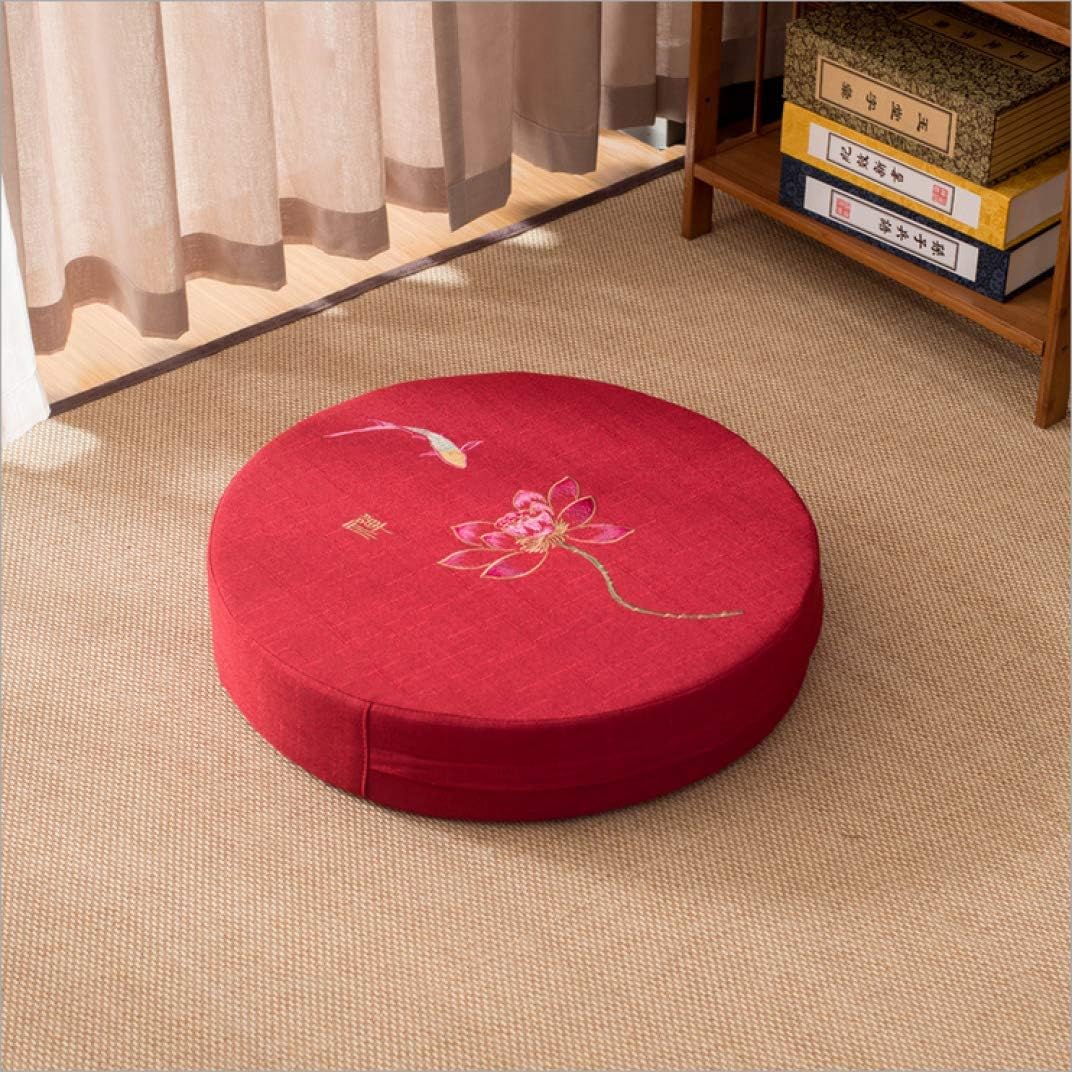 OLEEKA Round Seat Cushions Relieve Hip Pain Creative Pattern Yoga Tatami Mat Removable Chair Cushion Washable Home Decor