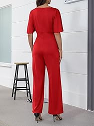Jumpsuit for Women Dressy Elegant Plus Size Wide