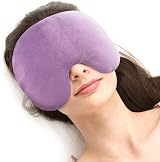 Aroma Season Microwave Face Heating Mask - Lavender Scent, Washable, Purple view 1
